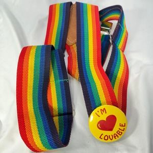 Rainbow suspenders